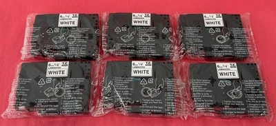 6 Genuine BROTHER Label Maker TZ TAPE Cartridges TZ-211 Black on White 1/4" Size - Image 1 of 3