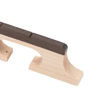 4 String Banjo Bridge Rosewood Decorative Robust Wooden 3 Leg Banjo Bridge R ISP - Image 1 of 4