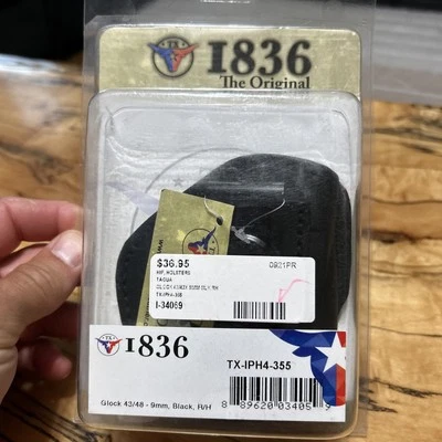 Funda de cinturón derecha Tagua TX-IPH4-355 4 en 1 Victory se adapta a Glock 43 43X 48 9 mm Foto 1 de 4