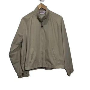 Chaqueta Bomber Cortavientos Hombre Vintage Años 70 80 Beige Caqui Claro 48 XL - Imagen 1 de 7