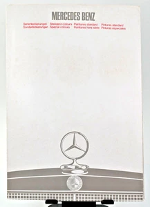 VINTAGE MERCEDES BENZ 1960's CAR SALES BROCHURE PAINT COLOUR CODES - Picture 1 of 7
