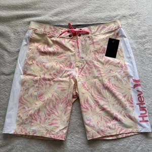 NWT Men's Size 34 HURLEY Tropical Escape Paradise Swim Board Shorts 20" Length - Picture 1 of 10