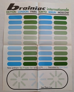 Internationale Brainiac Poster Dayton, London, Paris, Tokyo, Moscow, Berlin - Picture 1 of 4