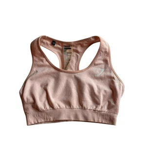 Gym Shark Vital Seamless Sport BH Peach Pullover Stretch Noppenstruktur Small? - Bild 1 von 9