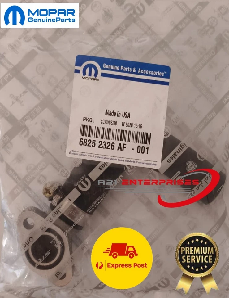 Genuine Coolant Pipe Hose  For Jeep Grand Cherokee 3L 68253365AA & 68252326AF - image 1 of 3