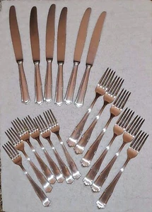Mepra servizio di posate vintage acciaio inox 18/8 forchette e coltelli 18 pezzi - Foto 1 di 8
