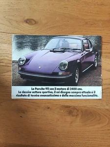 Porsche 911 2.4 1973 Brochure dépliant catalogo Italiano - Foto 1 di 1