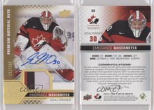 2022 Team Canada Juniors Women's WC /199 Emerance Maschmeyer #60 Patch Auto