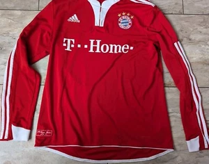 Original Adidas Bayern München Trikot Langarm L 2009 Jersey Größe L M - Bild 1 von 6