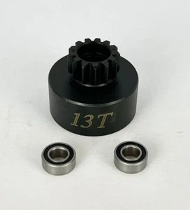 Campana de embrague 13T con cojinetes Nitro 1/8 buggy camionero Alpha LutzRC 13 dientes - Imagen 1 de 3