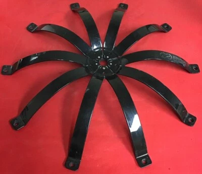 ONE USED ENKEI Wheel cap A438-18-COV GLOSS BLACK INSERT CENTER WHEEL COVER/5467 - Image 1 of 4