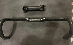 Zipp SL70 aero carbon road handlebar 42cm internal routing drop W/ 130mm Stem - Picture 1 of 13