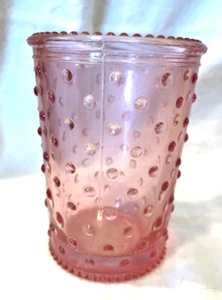 Vaso in vetro rosa per piano cottura vaso 5" hgh BELLISSIMO - Foto 1 di 3