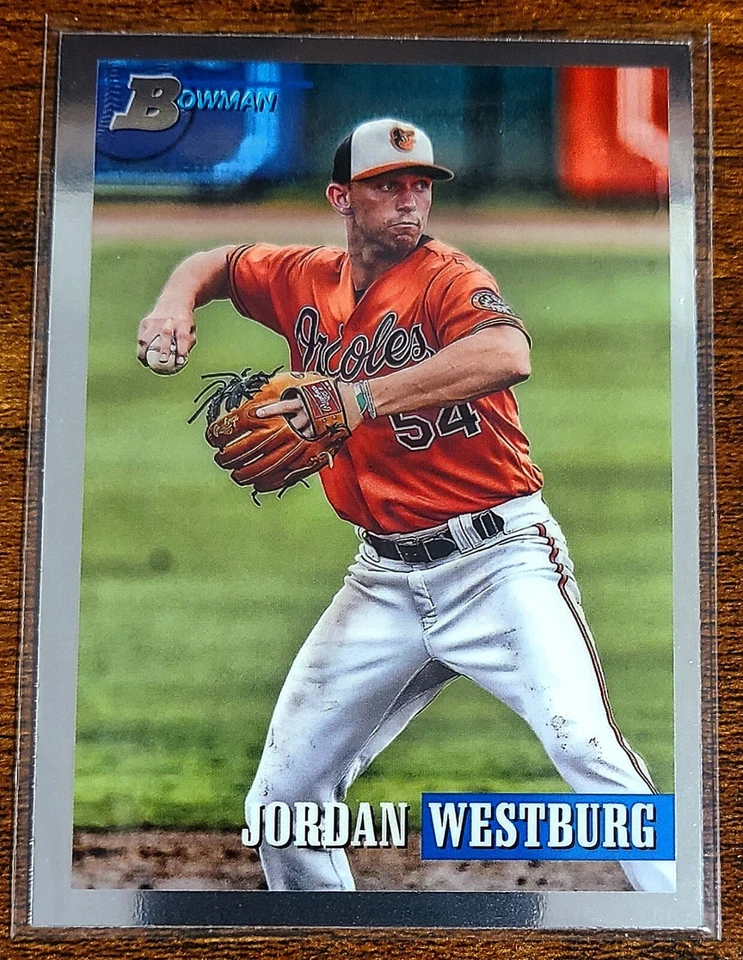 2021 Bowman Heritage Jordan Westburg Chrome #104 - Image 1 of 2
