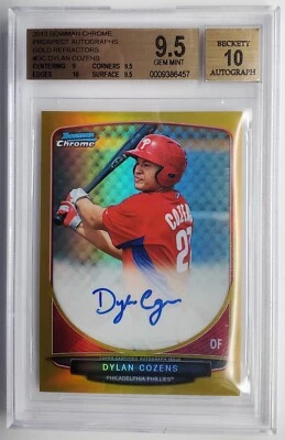 2013 Bowman Chrome гольф ссылка Дилан Cozen автограф RC 46/75 BGS 9,5 с 10 Auto - Изображение 1 из 2
