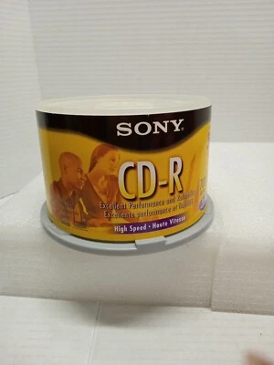 Open Box Somy CD-R 700MB 80 48X Speed - Open Box X 43 PCs Only - Image 1 of 2