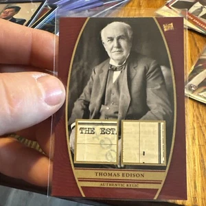 2024 Pieces of the Past Authentic Dual Currency Thomas Edison Relic #DR-TE - Picture 1 of 10