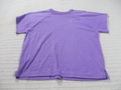 Camiseta deportiva Oscar De La Renta para mujer púrpura manga corta cuello redondo Foto 1 de 4