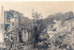 RPPC WWI Flanders Battlefield Village Homes German Real Photo Postcard - Picture 1 of 3