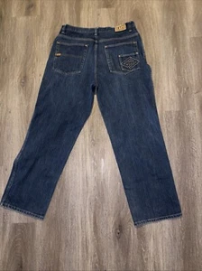 Enyce Jeans Mens 36 Baggy 90s Y2K Skater Hip Hop Streetwear Grunge Embroidered - Picture 1 of 8