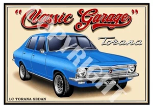 HOLDEN LC TORANA SEDAN 2600 QUALITY A4 ART PRINT (12 CAR COLOURS) - Picture 1 of 24