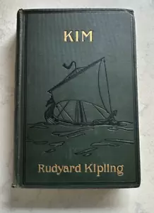 KIM by Rudyard Kipling 1901 - Doubleday Page and Co. Antique Book - Foto 1 di 11