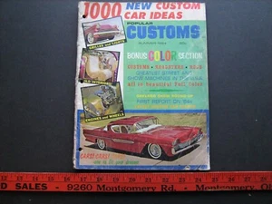 Popular Customs magazine Summer 1964--wheels, grills, lights, interiors, engines - Picture 1 of 2