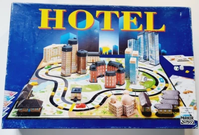 HOTEL - Parker Blaue Ausgabe Brettspiel - vollständig mit Laternen guter Zustand - Bild 1 von 4