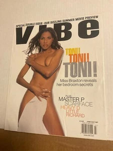 VIBE MAGAZINE JUNE/JULY 1997 TONI BRAXTON COVER NM UNREAD HIP-HOP MAGAZINE - Picture 1 of 2