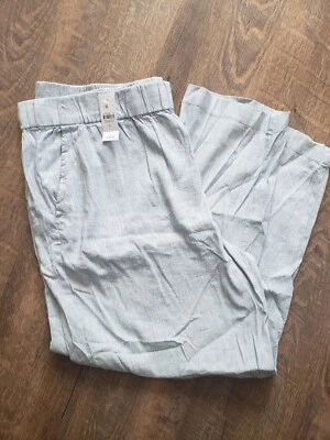 Womens XL Lou & Grey Blue Linen Pants Foto 1 de 4
