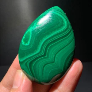 Campione minerale grezzo a grappolo trasparente Malachite lucida naturale 50G - Foto 1 di 12