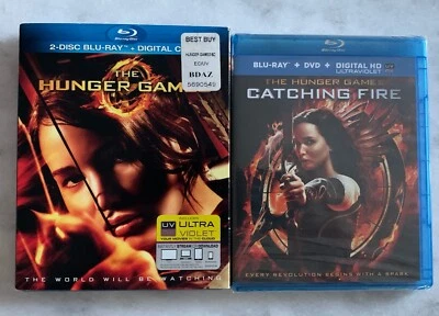 The Hunger Games / Catching Fire Blu-Ray Lot Jennifer Lawrence, Liam Hemsworth - Image 1 of 3