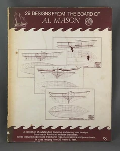 29 DISEÑOS DE LA JUNTA DE AL MASON (1972) RAROS diseños de barcos de crucero y carreras - Imagen 1 de 10