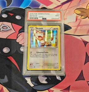 Meowth - 2016 Pokemon Generations 20th Anniversary #53 STAMP PROMO - PSA 9 - Picture 1 of 2
