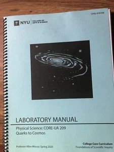 LABORATORY MANUAL: PHYSICAL SCIENCE:  CORE-UA 209 QUARKS TO COSMOS  - Picture 1 of 4