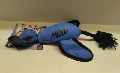 Nerf Dog Large Nylon Launching Duck Launches Up To 75 ft Blue & Black NWT - Image 1 of 4