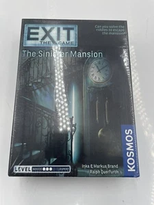 EXIT: The Sinister Mansion At Home Escape Room EXIT Puzzle Card Board Game - Picture 1 of 2