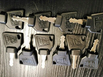 2 Stk JCB Schlüssel Ersatzschlüssel Baumaschinen Radlader Minibagger Baggerlader