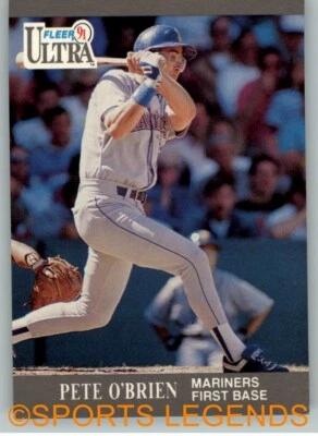 1991 MLB Fleer Ultra #342 Pete O'Brien - Image 1 of 2