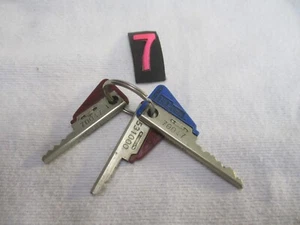 3 llaves BiLock Australian Lock Candado Alta Seguridad Pat Nº 4498327 Usado Corte - Imagen 1 de 9