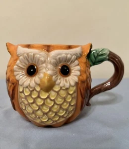 Cracker Barrel Pumpkin Owl Stoneware Coffee Mug Stoneware - Picture 1 of 6