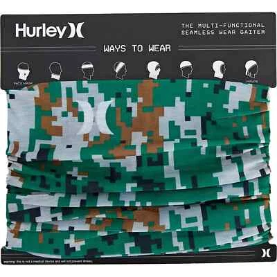 HURLEY Gaiter Performance Light Weight Fishing Neck Sun Digital Camo Pattern NEW - Image 1 of 3