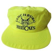 Vintage Nylon Neon Yellow Lynchburg Hillcats Baseball Snap Back Hat