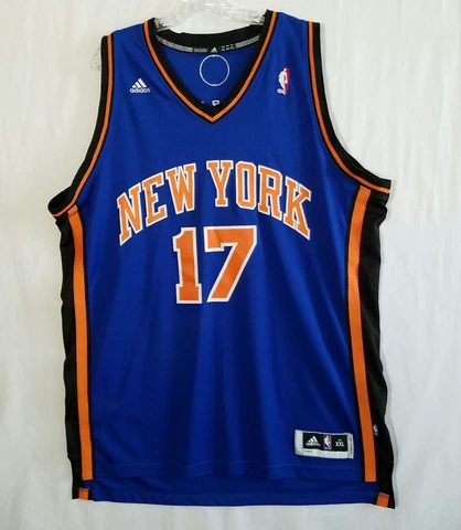 Adidas Jeremy LIN Basketball Jersey New York Knicks #17 Mens 2XL NBA Length +2 Cover