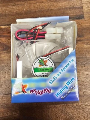 Logisys LT9BLRD Crystal 80mm Case Fan 9 Red LED 12V 2500RPM 34.85CFM 3-Pin & Mol - Image 1 of 2