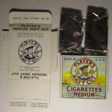 Rare WW2 Unopened John Players Navy Cut Medium Cigarettes Tin with 50 Pre rolled Cigarettes + Unop