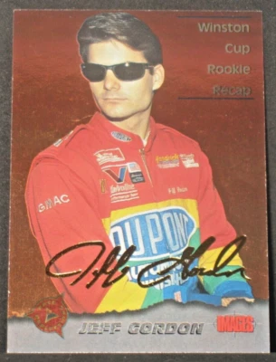 Jeff Gordon 1995 Classic Images Race Reflections Gold Signature #JG8 (72/675) - Image 1 of 2