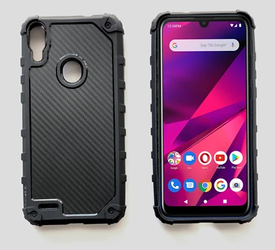 BLU G60 G0271WW y V70 V0530WW Resistente OEM Funda protectora para teléfono NEGRA Foto 1 de 4