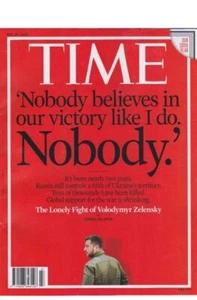 TIME MAGAZINE NOVEMBER 20,2023-THE LONELY FIGHT OF VOLODYMYR ZELENSKY. - Bild 1 von 2