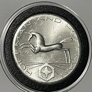 1981 Hoffman Unicorn Vintage Rare Coin 1 Troy Oz .999 Fine Silver Round Medal - Picture 1 of 13